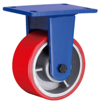 عجلة من مادة البولي يوريثين على عجلات من الحديد الزهر فائقة التحمل 1800 كجم 1.8T